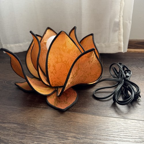 Vintage chinese silk lotus - vintage,